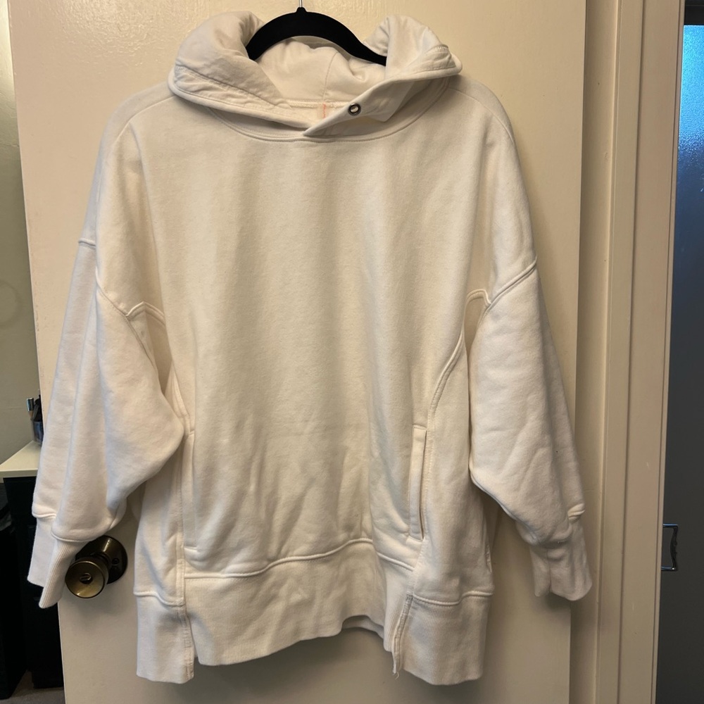 Free People Movement Oversized White Hoodie